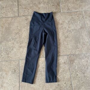 Yogalicious XS Black High Waisted Leggings Side Pockets Athletic